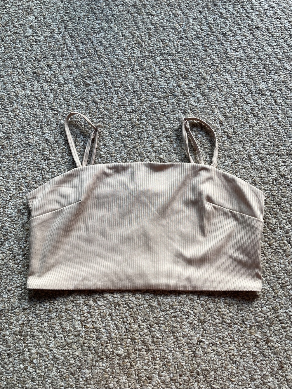 🔹New Listing🔹 Leith Beige Ribbed Crop Top